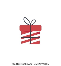 Flat Vector Gift Box Illustration Natal Vector Simple