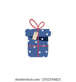 Flat Vector Gift Box Illustration Natal Vector Simple