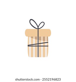 Flat Vector Gift Box Illustration Natal Vector Simple