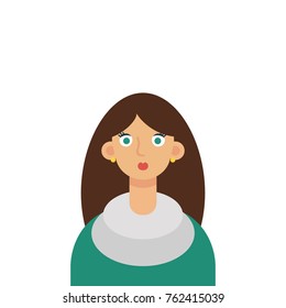 Flat Vector Girl Student