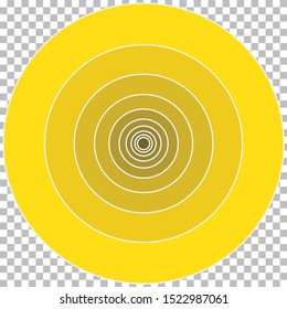 Flat vector the golden ratio circle. The golden ratio rectangle design. Isolated  the Fibonacci sequence. Golden ratio illustration. Isolated vector logo design. Color scale.