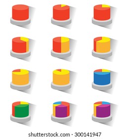 Flat and vector graphic illustrations for infographic