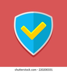 Flat vector guard icon