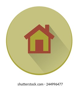 Flat Vector Home Icon