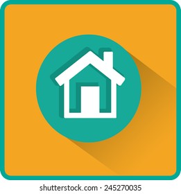Flat Vector Home Icon