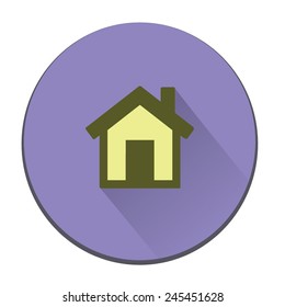 Flat Vector Home Icon