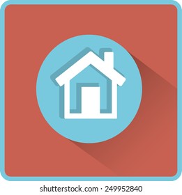 Flat Vector Home Icon