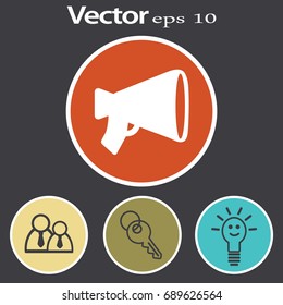Flat Vector Horn Icon