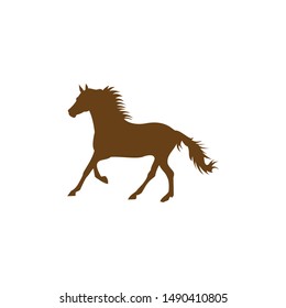 Flat Vector of Horse Logo Template