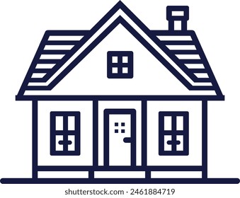 Flat Vector House _ Illustration