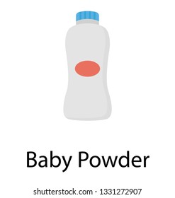 Flat Vector Icon Of Baby Powder.