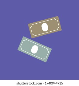 Flat vector icon for bills