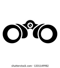 Flat vector icon of binocular.