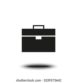 Flat vector icon briefcase