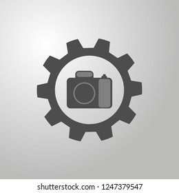 flat vector icon camera photo eps 