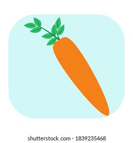 Flat Vector Icon for Carrot EPS10.eps