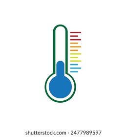 flat vector icon of cold gauge