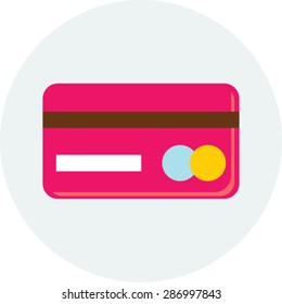 Flat vector icon of for Credit Card  Mobile & Computer