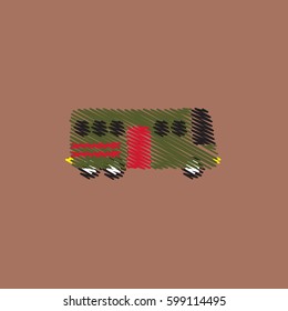 flat vector icon design bus