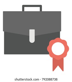 Flat vector icon design of business achievement
