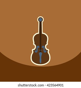 flat vector icon design collection musical instrument