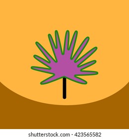 flat vector icon design collection leaf of tree