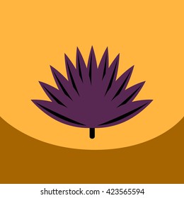 flat vector icon design collection leaf of tree