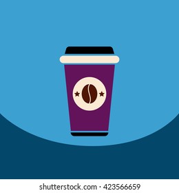  flat vector icon design collection coffee to go
