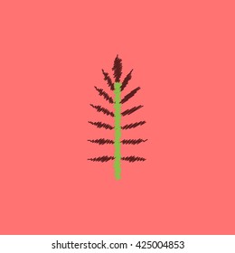 flat vector icon design collection leaf of tree