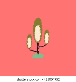 flat vector icon design collection tree silhouette