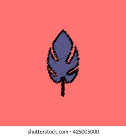 flat vector icon design collection leaf of tree