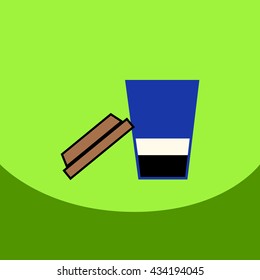 flat vector icon design collection  coffee to go
