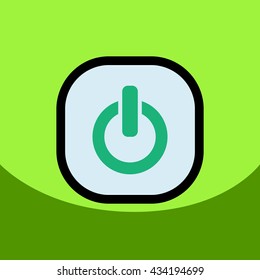 flat vector icon design collection  button music 