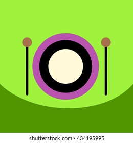 flat vector icon design collection  musical instrument
