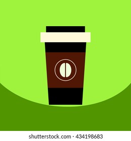  flat vector icon design collection  coffee to go