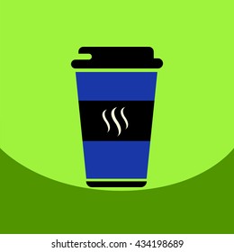  flat vector icon design collection  coffee to go