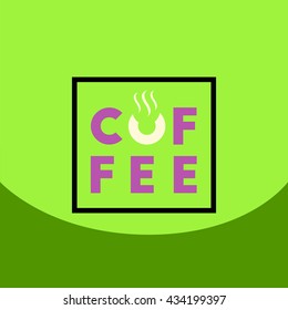  flat vector icon design collection  coffee sign