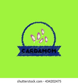 flat vector icon design collection Kitchenware seasoning cardamom