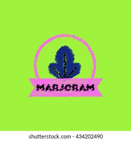 flat vector icon design collection Kitchenware seasoning marjoram