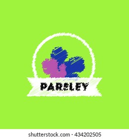 flat vector icon design collection Kitchenware seasoning parsley