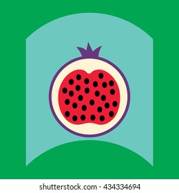 flat vector icon design collection delicious fruit