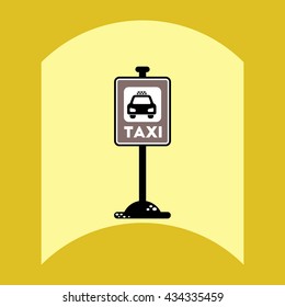 flat vector icon design collection road sign