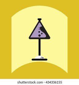 flat vector icon design collection road sign