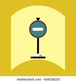 flat vector icon design collection road sign