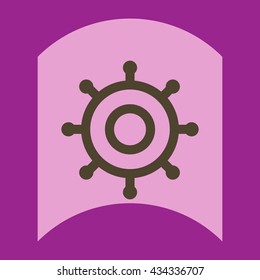 flat vector icon design collection marine wheel