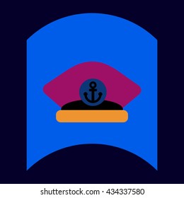 flat vector icon design collection sea cap