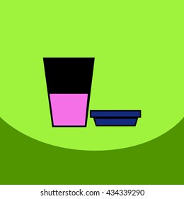 flat vector icon design collection  coffee to go