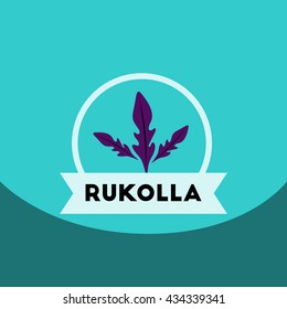flat vector icon design collection  Kitchenware seasoning rukolla