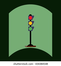 flat vector icon design collection traffic light