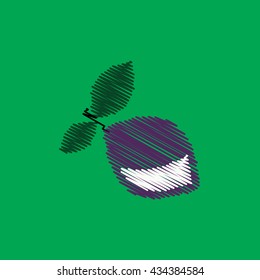flat vector icon design collection delicious fruit